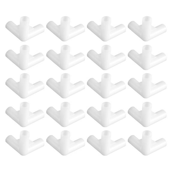 HERFIER 20pcs Canopy Tent Pipe Fittings Awning Tent Pole Connectors Canopy Tent Parts 2.16x1.49x1.49in