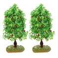 thumbnail image 1 of HERFIER 2Pcs Artificial Fruit Tree Models Miniature Fruit Trees for Landscape Dollhouse Sand Table, 1 of 8