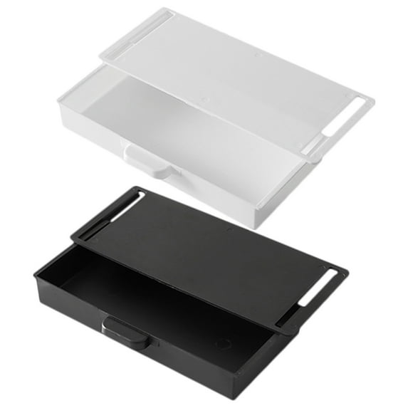 HERFIER 2Pcs Multi-function Desk Drawers Office Table Drawers Household Desk Organizers Home Accessory 9.24x4.13x1.38in