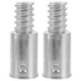 thumbnail image 1 of HERFIER 2pcs Broom Handle Threaded End Replacement Broom Handle Extension Pole Adapter (American thread) 2.55x0.98x0.98in, 1 of 9