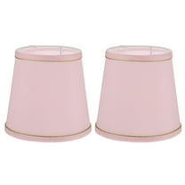 HERFIER 2pcs Cloth Lampshades Ceiling Lamp Chandelier Lamp Covers Dustproof Covers (Pink) 5.9x5.9x5.5in
