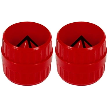 HERFIER 2pcs Manual Deburring Plumbing Tool Professional Inner Outer 1.85x1.85x1.61in