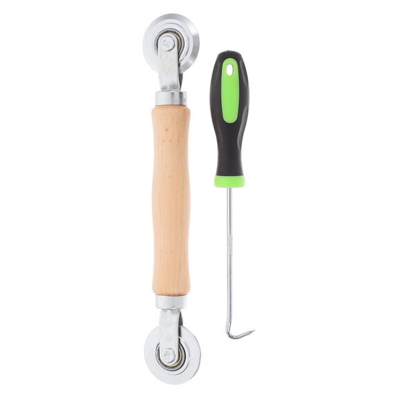 HERFIER 2pcs Mesh Screen Window Door Installation Tool Screen Spline Roller Tools 8.96x1.49x1.06in