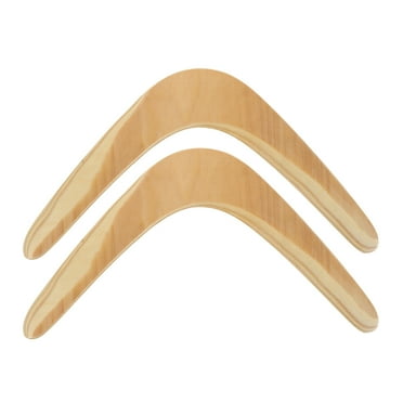 HERFIER 2pcs Wooden Boomerang For Students Skill Toy For Outdoor Sports Fast Catch And Returning Boomerang For Throw And Catch Games