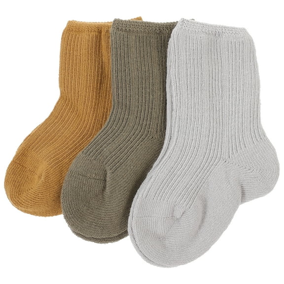 HERFIER 3 Pairs Winter Toddler Socks Warm Newborn Socks Baby Warm Socks Toddler Socks Size S