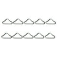 thumbnail image 1 of HERFIER 30 Pcs Silvery Triangle Rings Buckle V-rings for Trampoline Replacement Parts 1.77x1.02x0.18in, 1 of 8