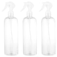 thumbnail image 1 of HERFIER 3pcs 500ml Spray Bottle Plastic Press Type Multi-function Mist Watering Bottles Container Sprayer (Transparent) 9.63x2.48x2.48in, 1 of 8