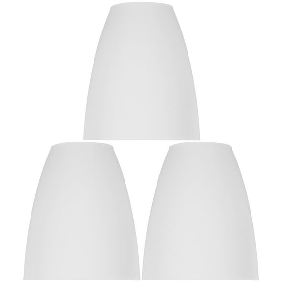HERFIER 3pcs Lamp Shade Floor Lamp Shade Plastic Lamp Cover Decorative Lampshade Replacement 4.52x3.93x3.93in