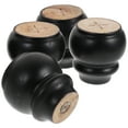 thumbnail image 1 of HERFIER 4 Pcs Solid Wood Furniture Legs Dresser Legs Sofa Replacement Legs Armchair Legs 3.14x2.95x2.95in, 1 of 9