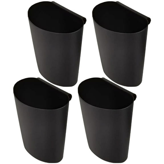 HERFIER 4Pcs Little Hanging Bucket for Cart Hanging Cup Holder Portable Storage Basket Hanging Basket 4.72x4.6x2.75in