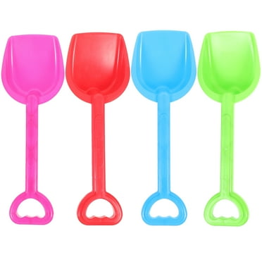HERFIER 4pc Beach Spades Sand Shovels Plastic Sandbox Scoop Gardening Tools