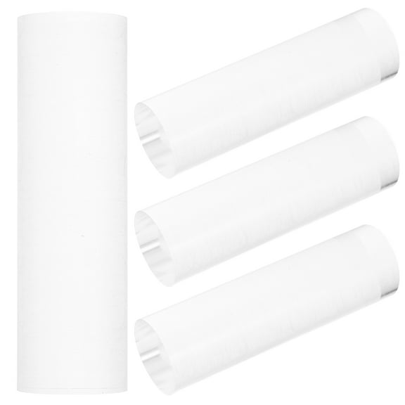 4pcs Transparent Acrylic Block Risers Round Display Stands Clear Polished Photo Props Pedestal Base