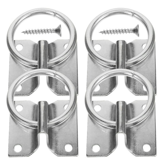 HERFIER 4pcs Tie Ring Safety Horse Tie Ring Horse Blocker Ring Horse Training Equipment 3.14x2.4x2.12in