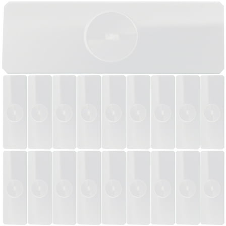 HERFIER 50 pcs Microscope Slide Glass Slides Laboratory Glass Microscope Slide for Aquatic Specimens (Single Concave) 2.99x1x0.05in