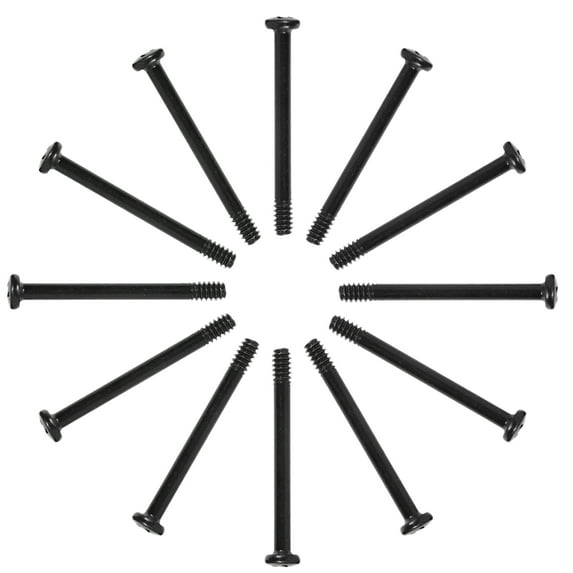 HERFIER 50pcs Computer Screw Cooling Fan Mount Screw Metal Screw Computer Supply 1.38x0.28x0.28in