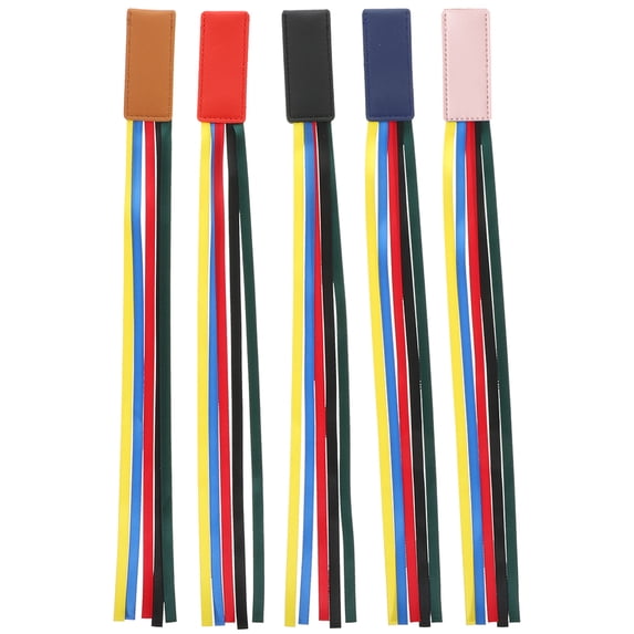 HERFIER 5Pcs Ribbon Bookmark Reading Book Mark Ribbon Page Markers Book Marks for School 14.93x1.26x0.12in