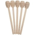 thumbnail image 1 of HERFIER 5pcs Wooden Honey Dipper Stirrer Honey Stir Sticks Honey Stirring Spoon Syrup Stirrer 5.9x0.79x0.79in, 1 of 9