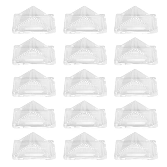 HERFIER 60-Pack Clear Plastic Sandwich and Cake Packaging Boxes, 5.9x3.34x2.95in, Food Storage Containers for Takeout and Lunch