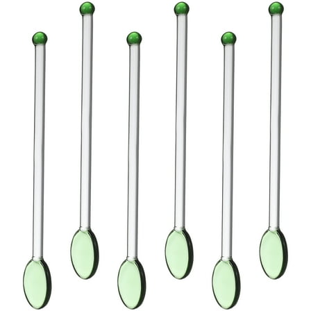 HERFIER 6Pcs Swizzle Sticks Professional Household Bar Swizzle Sticks (Assorted Color) 5.7x0.9x0.59in