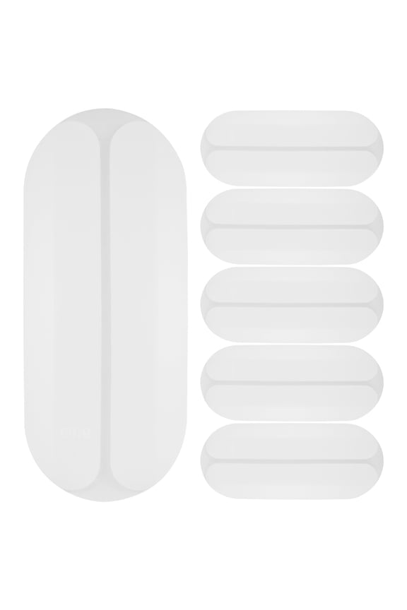GOOHOCHY 6pcs Mini Silicone Shoulder Pads for Women White Comfortable Non-slip Everyday Use 0.5in Wide