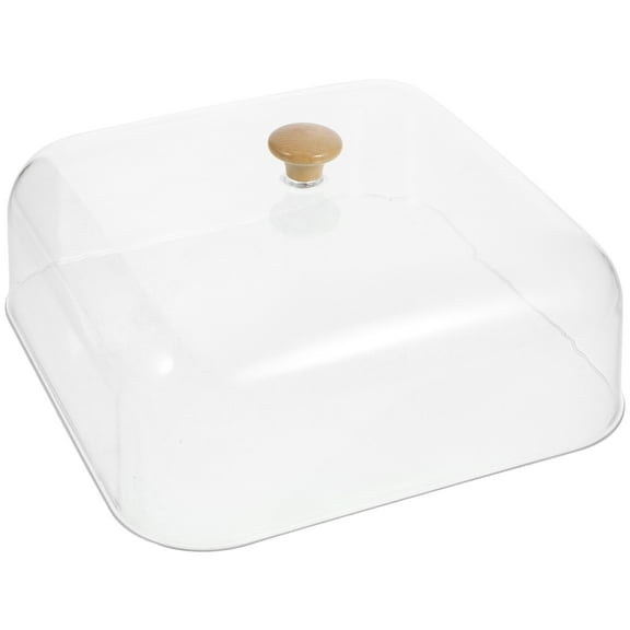 Acrylic Cake Dome Transparent Food Cover for Dessert Tray with Handle 1 Piece