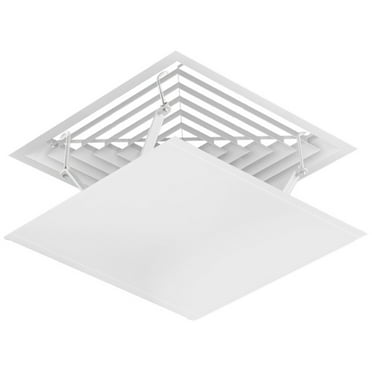 HERFIER Air Conditioner Windshield Square Deflector Ceiling Central Air Conditioning Deflector Air Vent Deflector 13.76x13.76x1.18in