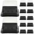 thumbnail image 1 of GETAJGHSD Plastic Mini Cake Boxes Cake 1 Set 100Pcs 2.8x2.8x1.6in, 1 of 8