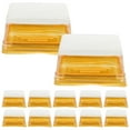 thumbnail image 1 of HERFIER Clear Plastic Mooncake Boxes with Lids - 100pcs (Gold 100g), 1 of 8