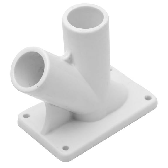 HERFIER Flag Pole Holder Bracket Wall Mount Flag Holder Plastic Mounting Bracket 3.77x3.73x2.28in