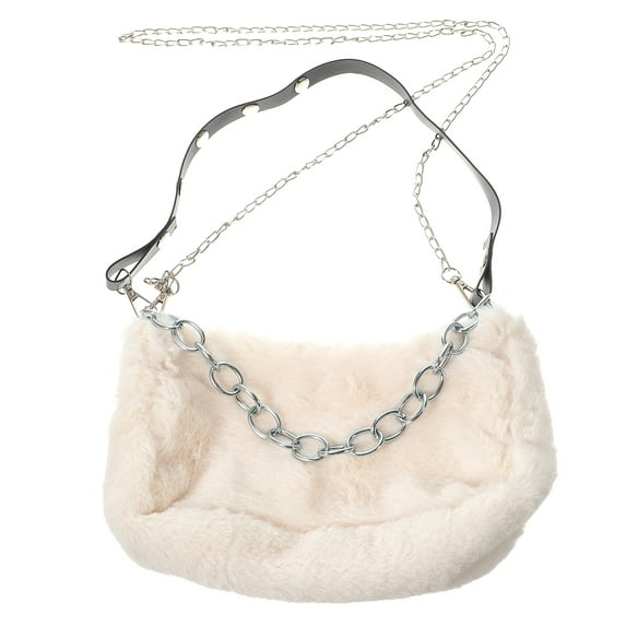 HERFIER Plush Hobo Shoulder Bag Satchel Tote Handle Purse