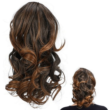 GETAJGHSD Ponytail Hair Extensions High Temperature Fiber for Weddings 1Set 9.8x3.9x3.9In