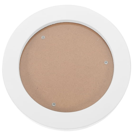 HERFIER Round Picture Frame Hanging Picture Frame Wooden Wall Decor Photo Frame Display Circle Frame 6.09x6.09x0.71in