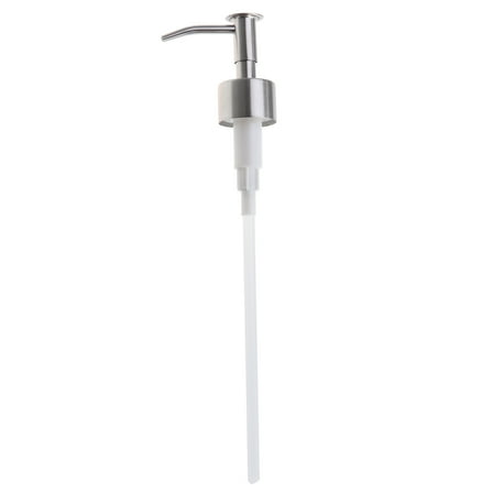 HERFIER Soap Dispenser Lids Stainless Steel Rust Proof Lotion Dispenser Pump Insert for Bottle 9.43x2.48x1.18in