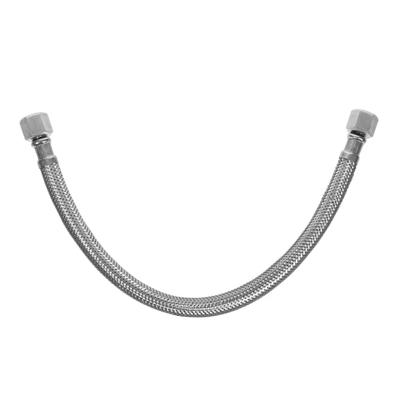 Stainless Steel Air Compressor Hose with 2 Replacement Fittings for Air Tools and Pneumatic Equipment