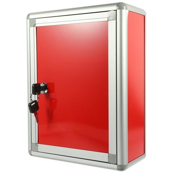 HERFIER Wall Mount Mailbox Reusable Post Box Locking Letter Box Suggestion Box Collection .2x8.45x4.13in