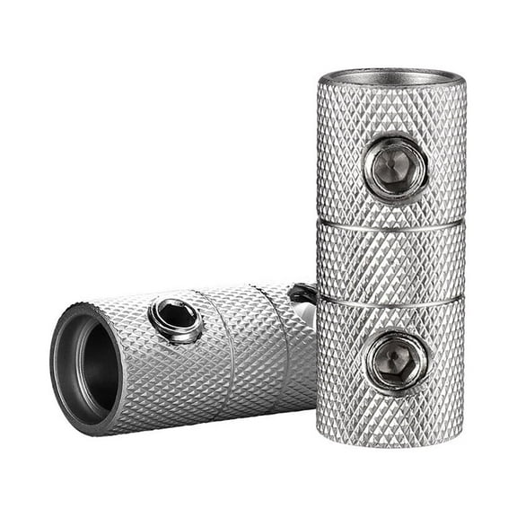 HERFIER Winomo 2 PCS 4 Gauge Wire Couplers Audio Car Brass Terminal Butt Connectors - 4GA 1.18x0.45x0.45in