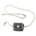 thumbnail image 1 of HERFIER Women's Metal Waist Chain Belt Fanny Pack Rhinestone Purse, 1 of 8