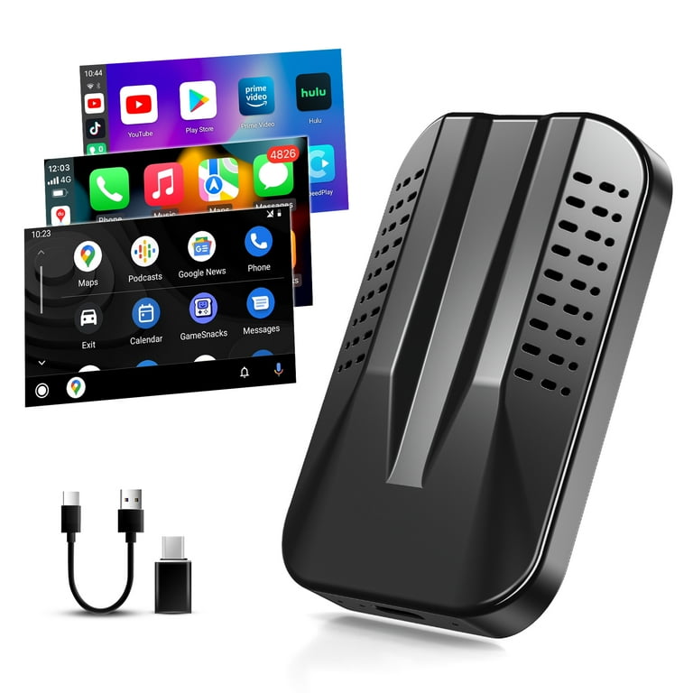 HERILARY Wireless Carplay Adapter, Supports Netflix/YouTube/Tiktok