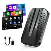HERILARY Wireless Carplay and Android Auto, Apple Car Play Adapter for Car Stereo Factory Wired CarPlay Support Netflix/YouTube/Tiktok/Google Play/TF Card, 5GHz Wifi, Plug and Play