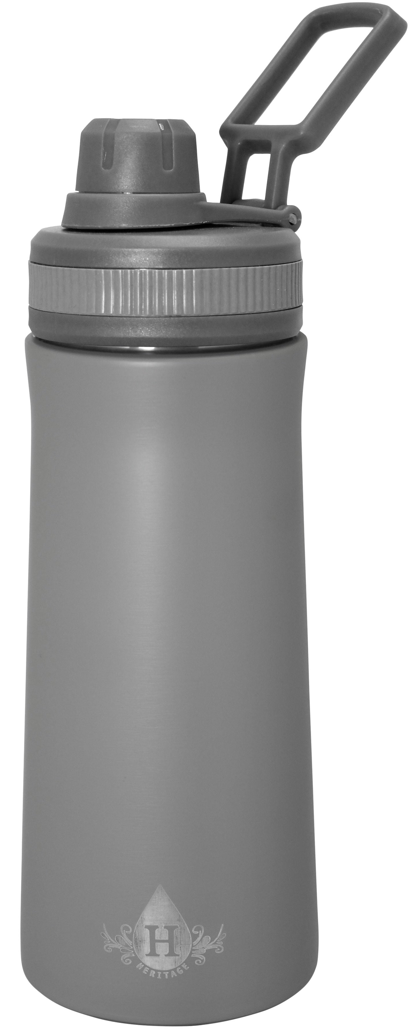 HERITAGE 34oz Double Wall Stainless Steel Vacuum Bottle With Twist Cap