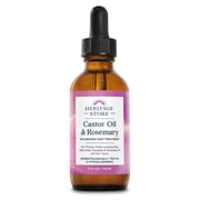 HERITAGE STORE Castor Oil & Rosemary Hair Treatment, 4 fl oz