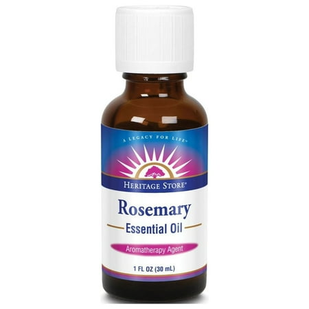 HERITAGE STORE Rosemary Essential Oil, Rosemary (Btl-Glass) | 1oz