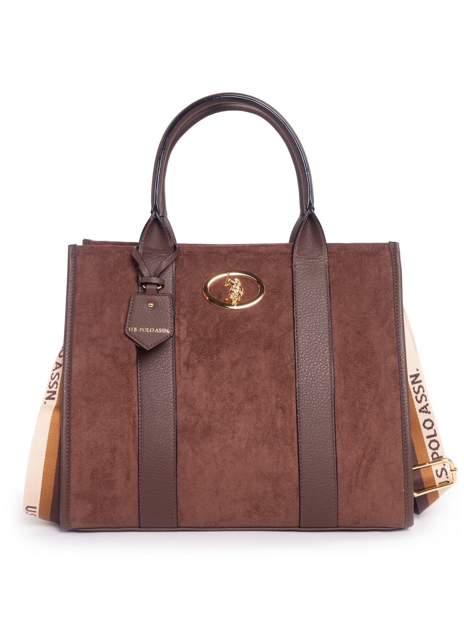 U.S. Polo Assn Women's Brown Heritage Tote