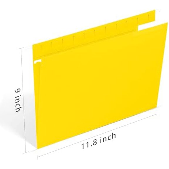 HERKKA Hanging File Folders, 30 Pack Letter Size Reinforced Hanging Folders, Designed for Bulky Files, Medical Charts, Filing Cabinet, Adjustable Tabs, Assorted Colors