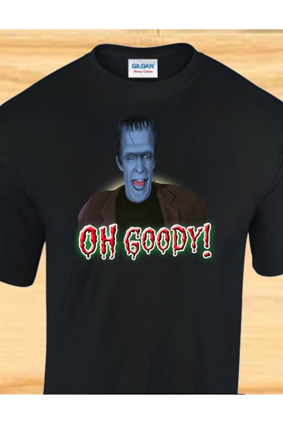 HERMAN MUNSTER - Classic Funny TV Show - CUSTOM T-SHIRT