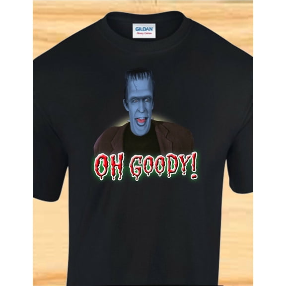 HERMAN MUNSTER - Classic Funny TV Show - CUSTOM T-SHIRT