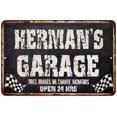 thumbnail image 1 of HERMAN'S Garage Black Grunge Sign 8x12 Decor Gift 208120005289, 1 of 1