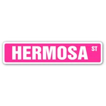 HERMOSAÃ¯¿½ Street Sign Childrens Name Room Sign | Indoor/Outdoor |  30" Wide