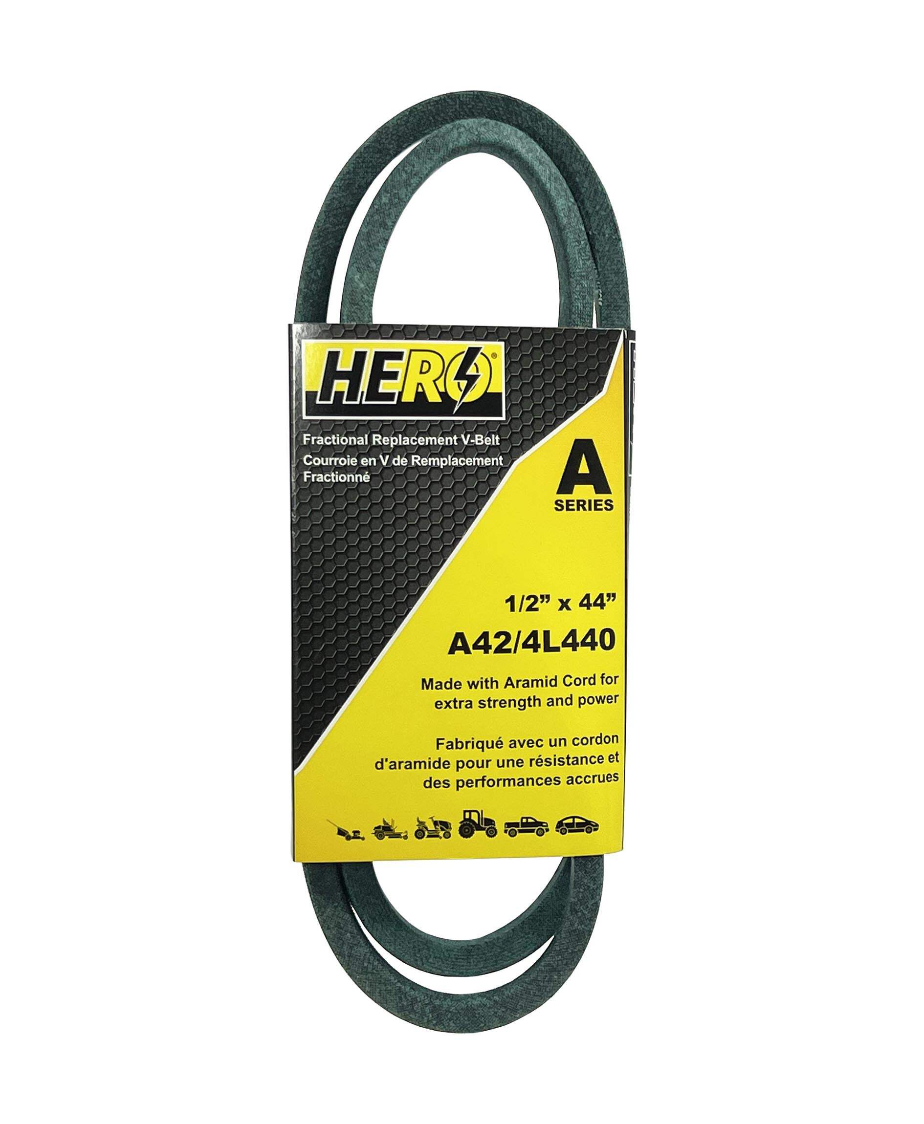 Dunlop A42 (1/2 X 44) 4L440 Industrial & Lawn Mower V Belt - Free