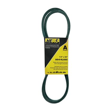 D&D PowerDrive A64/4L660 V Belt - 1/2 X 66 OC Rubber Replacement Belt